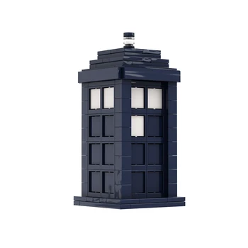 MOC poate deschide Doctor who Tardis Jucării Kit Cabina de Albastru Tardis Călătorie în Timp Ușa Mașinii de Transfer Caramida Copii Cadouri
