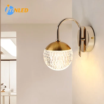 Moderne de Lux Lampa de Perete, Acrilic Creative Lumină LED-uri pentru Hol, Dormitor, Antet, Decor Acasă
