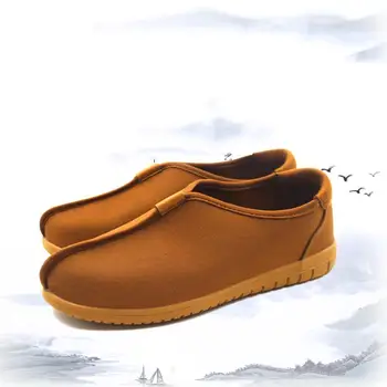 Monk pantofi de Primăvară și de toamnă Oxford pânză monk shoes pure manual arhat pantofi respirabil confortabil călugăr pantofi pantofi singur