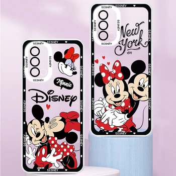 Mouse Disney Mickey Minnie Telefon Transparent Caz Capacul Pentru Oppo A94 A76 A74 A73 A53 A54 2020 Reno 7 6 5 5G Angel Eyes