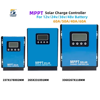 MPPT 60A 50A Controler de Încărcare Solară Pentru MAX PV Panou 190VDC Încărcător 12 24 36 48v Automată Plumb Acid Baterie cu Litiu de Reglementare