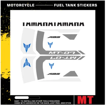 MT07 Rezervor de Combustibil Autocolante Reflectorizante Motocicleta Impermeabil Accesorii Decalcomanii Pentru Yamaha MT-07