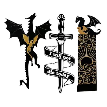 Negru Și Aur Dragon Marcaje De Citit Marcaje Dragon Carte Decoratiuni Cartea Accesorii Pentru Iubitorii De Carte Prietenii Familii