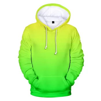 Neon Hanorac Barbati 2023 Bărbați/Femei Pulover Tricoul Jachete de Culoare Gradient de verde Hoodie Solid Culoare cu Gluga Rainbow Top Coat