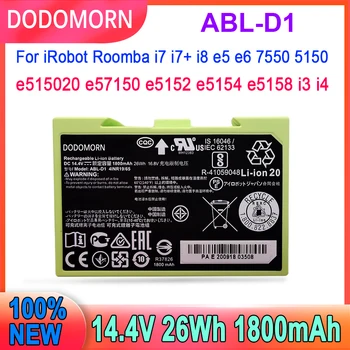 Noi ABL-D1 Baterie Pentru iRobot Roomba i7 i7+i8 e5 e6 7550 5150 e515020 e57150 e5152 e5154 e5158 i3 i4 14.4 V 26Wh 1800mAh