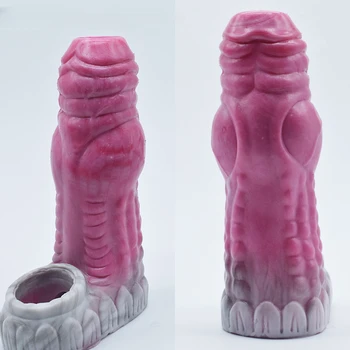 Noi Extra Large Penis Sleeve Extindere Îngroșarea Dinti de Lup Maneca Extender de Penis de Extindere pentru Bărbați Adulți Jucarii Sexuale pentru Barbati