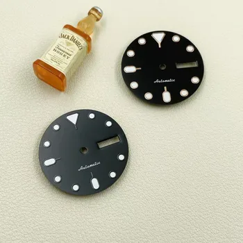 Noi NH36 cadran ceas mecanic modificat 007 black rose de aur verde luminos literal accesorii ceas cu diametru de 28,5 mm