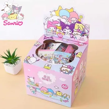 Noi Sanrio 60pcs Eraser Kawaii Hello Kitty Kuromi Cinnamoroll de Pompare Eraser Student Rechizite Cadouri pentru Copii Jucarii