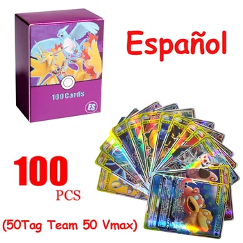 Noi spaniolă Carduri Pokemon Sosirea Vstar FOSTA Echipă VMAX Holografic Carte de joc Joc Castellano Espaol Jucarie pentru Copii