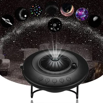 NOI UFO LED Star Proiector Lumina de Noapte 8 în 1 Planetariu Proiecție Galaxy Cerul Înstelat Proiector Lampa pentru Copii Cadou Cameră Decor