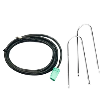 NOU-Compatibil 3,5 Mm Intrare Auxiliară Cablu Adaptor Pentru Renault Clio Megane Laguna CD Changer Jack Plug