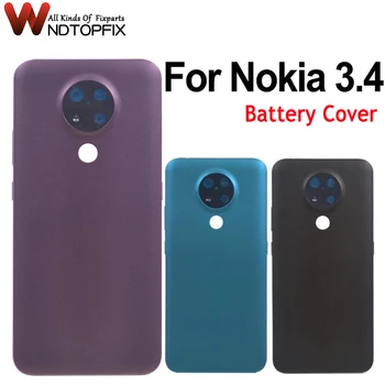 Nou Pentru Nokia 3.4 Capacul Bateriei Ușa de Locuințe de Sticla din Spate Caz Acoperire Spate panou de Înlocuire Pentru Nokia 3.4 Capacul din Spate Cu Logo-ul