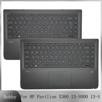 Noua Tastatura Laptop pentru HP Pavilion X360 13-S000 13-S 809829-001 Înlocuirea zonei de Sprijin pentru mâini Capacul Superior cu Tastatură engleză SUA/marea BRITANIE