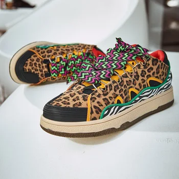 Nouă Primăvară Amestecat Culoare Adidași Bărbați de Înaltă Calitate Pantofi Casual cu Talpă de Designer de Lux, Trainer Unisex Plat Pantofi Platforma