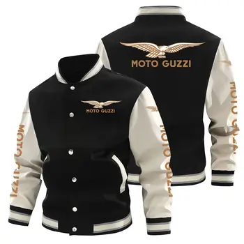 Nouă Primăvară de Toamnă pentru Bărbați Moto Guzzi Logo-ul de Zbor de Moda Sacou Casual cu Fermoar Baseball Haina Palton