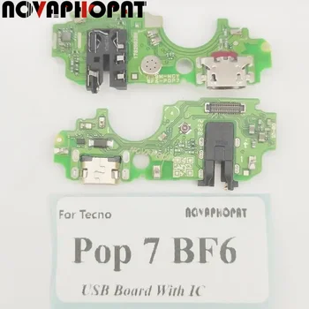 Novaphopat Pentru Tecno Pop 7 BF6 USB Dock Încărcător Port Mufă pentru Căști Audio Jack Microfon MIC de Încărcare Bord Cu IC