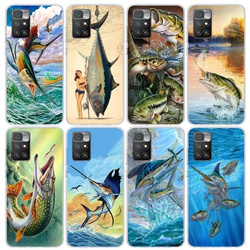Offshore Pescuit sportiv Pescuit Tijă Pește Telefon Caz Pentru Xiaomi Redmi 12C 12 10C 10A 10 9C 9A 9T 9 8A 8 7A 7 6A 6 Pro K60 K40 K20 S2 Pri