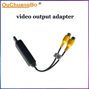 Ouchuangbo Conector USB Tetiera Monitor de Divertisment din Spate a Afișa Video de Ieșire Adaptor RCA Interfata pentru Android Multimedia