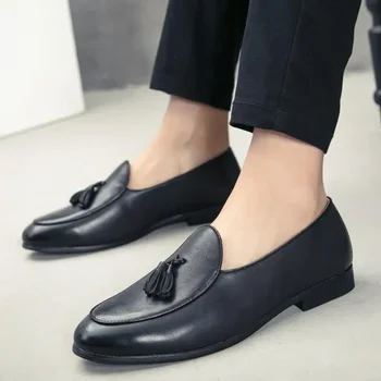 Pantofi din piele pentru Bărbați Respirabil Business Casual Pantofi de Vârstă Mijlocie și Vârstnici Tata Pantofi de Piele Barbati Moale Jos Pantofii Tatălui