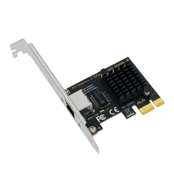 PCIe 1X 2,5 G 2500Mbps de Rețea Gigabit Ethernet Card-1 Port Electrice Interfață Pentru Calculator Server Dual Chipset 8125
