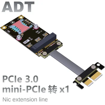 PCIe x1 cablu de extensie se Conectează la mini PCIe wireless NIC cablu de semnal mpcie cablu ADT