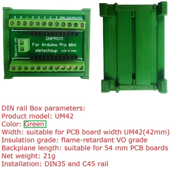 Pentru Arduino Pro mini Bord PLC Industrial Controlere Inteligente de Origine DIN Rail Mount Bloc Terminal cu Șurub Modul Adaptor