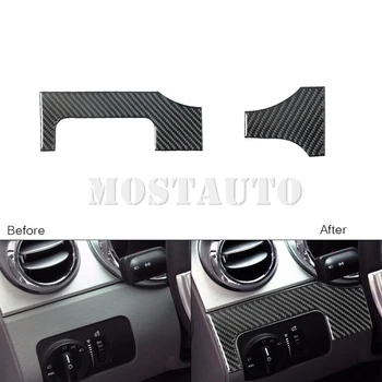 Pentru Ford Mustang Moale Fibra de Carbon Interior Volan Capacul Lateral Trim 2005-2009 2 buc （2 Culoare）