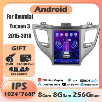 Pentru Hyundai Tucson 3 2015-2018 IPS Android Carplay 13 Radio Auto Multimedia Player Video Navigaion Capul Unitate Stereo Audio 2Din
