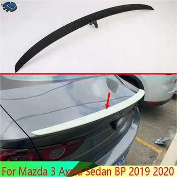 Pentru Mazda 3 Axela Sedan BP 2019 2020 fibra de Carbon stilul Parte a Ferestrei din Spate, Spoiler Capac Ornamental de Turnare se Decoreaza Rama Styling