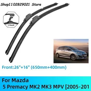 Pentru Mazda 5 Premacy MK2 MK3 MPV Fata-Spate, stergatoarele Perii Cutter Accesorii J U Cârlig 2005-2018 2014 2015 2016 2017 2018