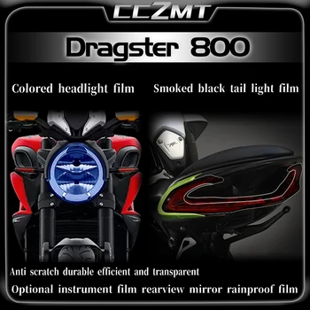 Pentru MV Agusta Dragster 800 faruri film coada de lumină negru afumat de protecție autocolant oglinda retrovizoare impermeabil filmul accesorii