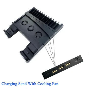Pentru PS5 Dual Controller Charger Consola Verticale de Răcire Ventilator de Suport Statie de Incarcare Cu USB Pentru SONY PS5 Serie de Accesorii