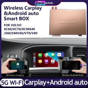 Pentru Volvo XC60 XC70 S60 S80 V60 V70 V40 2011 - 2019 Wireless Apple Carplay, Android Auto Modul Auto AI Cutie Oglindă Link-ul de Decodor