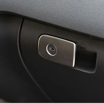 pentru VW Tiguan 2010-2020 Interior din Oțel Inoxidabil Auto Cutie de Depozitare Tapiterie Decorative Paiete torpedou se Ocupe de Acoperire Autocolant