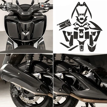 PENTRU ZONTES 350D 2022 Motocicleta de Corp Anti Rezistent la zgarieturi Antiderapant din Cauciuc Fibre de Carbon Model Decorativ de Protecție Autocolant Pad