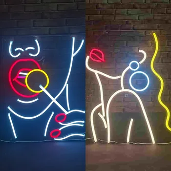 Personaj Anime Cameră Logo-ul LED Lumini de Neon Logo-ul Decorare Camera de Personalizare Lumini de Neon Anime Lumini de Neon Sexy Lumini de Neon