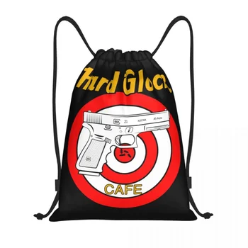 Personalizat Greu Glock Cafe Cordon Geanta Barbati Femei Usoare statele UNITE ale americii Pistol Logo-ul de Sport sală de Gimnastică Depozitare Rucsac
