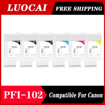 PFI-102 PFI102 Refillable Cartuș de Cerneală Permanentă Chips-uri Pentru Canon iPF500 iPF510 iPF600 iPF605 iPF610 iPF700 iPF710 iPF720