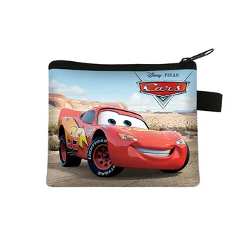 Pixar Cars Lightning McQueen Poseta de Monede Băieți Fete Sac de Depozitare Femeie Cumpărături Portabil Monedă Pungă Portofel ID-ul de Card de Credit Geanta Cadou