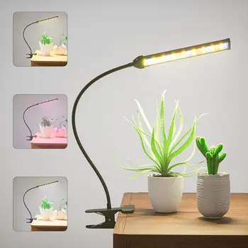 Planta Crește lumina, USB Planta lumina pentru plante de Interior cu 4/8/12ore Timmer