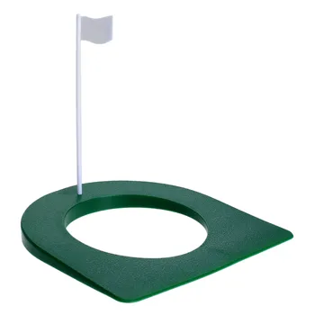 Plastic Golf Practică Punerea Cupa Mat cu Orificiu si Steag pentru Interior, în aer liber, Curte, teren de Golf Regulament Cupa de Formare Sida