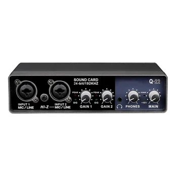 Portabil Interfata Audio placa de Sunet USB Microfon Preamplificator Calculatoare Înregistrare Tuning Digitale Echipamente de Amestecare