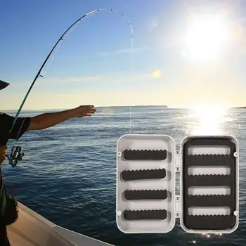 Portabil Momeală Cârlig Cutie Strat Dublu Convenabil de a Transporta Echipamente de Pescuit de Încredere Cutie de Pescuit pentru Pescuit