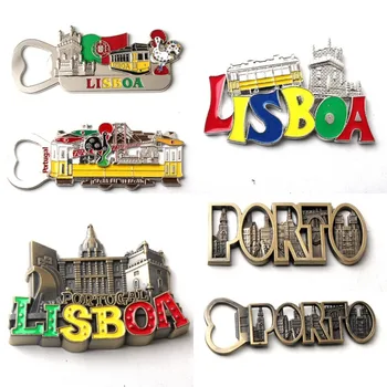 Portugalia Metal Magneți De Frigider La Lisabona Porto Sticla Openner Metalic Frigider Stickerts Suveniruri Turistice Decor Acasă Cadouri De Nunta