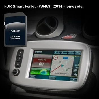 Potrivit Pentru Smart Forfour (W453) (2014 - prezent) Harta GPS Card SD de Acoperire a Europei, Grecia, Olanda, Norvegia, Germania