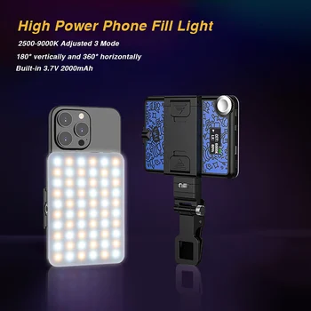 Putere mare Telefon CONDUS Selfie Lumina w Înapoi Clip Reîncărcabilă Ajustat Modul 3 Lumina de Umplere pentru Tiktok Vlog Conferințe Video Selfie