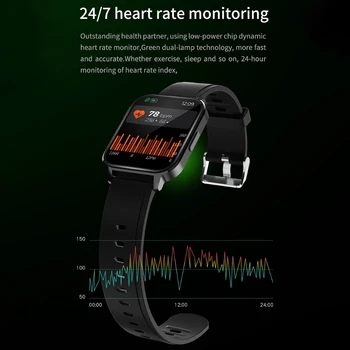 Q18 Impermeabil de Fitness Sport pentru Ceas Inteligent tensiunea de Somn Monitor de Ritm Cardiac Memento Apel Bluetooth-compatibil N2UB