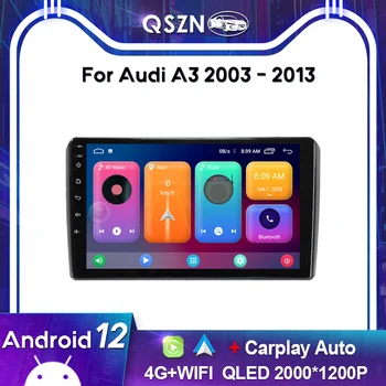 QSZN 2K QLED Pentru Audi A3 2003 - 2013 Radio Auto Carplay GPS 4G de Navigare Multimedia Player Video Șeful Unității Autoradio Stereo DSP