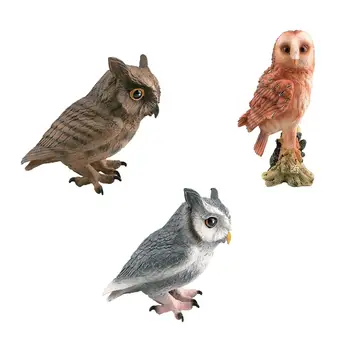 Realist Bufnita Sculptura de Colectare Playset Mici Owlfigures Jucărie de Învățământ Decor Acasă Materiale Didactice Desktop Decor