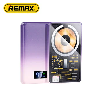 REMAX 10000mAh Magnetic Wireless Power Bank 22.5 W PD Încărcător Rapid Magnetic LED Digital Display PowerBank Pentru iPhone 15 14 13